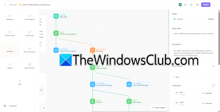 Tines no code workflow builder