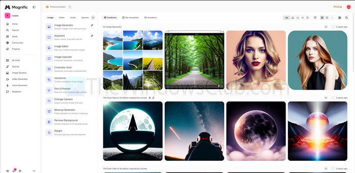 Magnific Image Generator