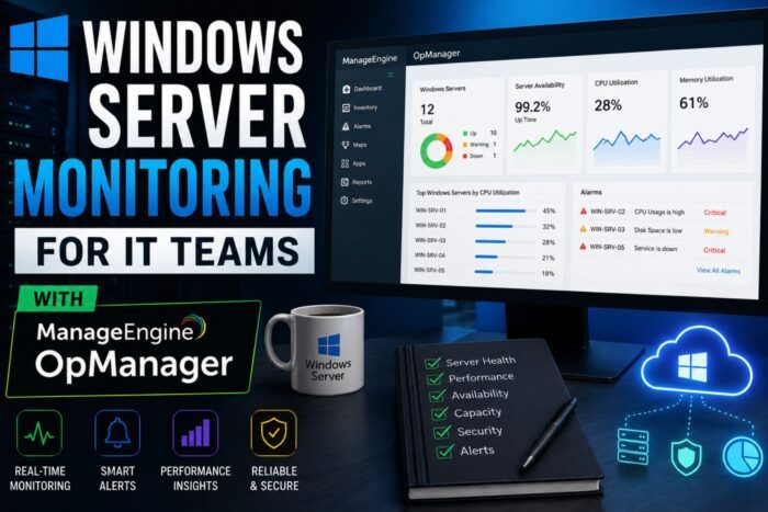 Windows Server Monitoring for IT Teams with ManageEngine OpManager