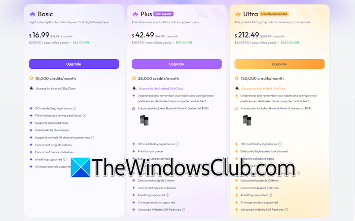 Skywork AI pricing plans Skywork AI pricing plans