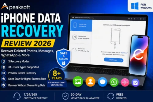 Apeaksoft iPhone Data Recovery Review 2026 for Windows PC