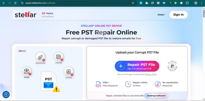Free PST Repair Online-2