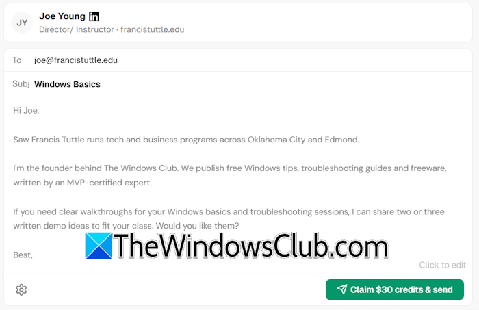 Explee personalized email Explee personalized email